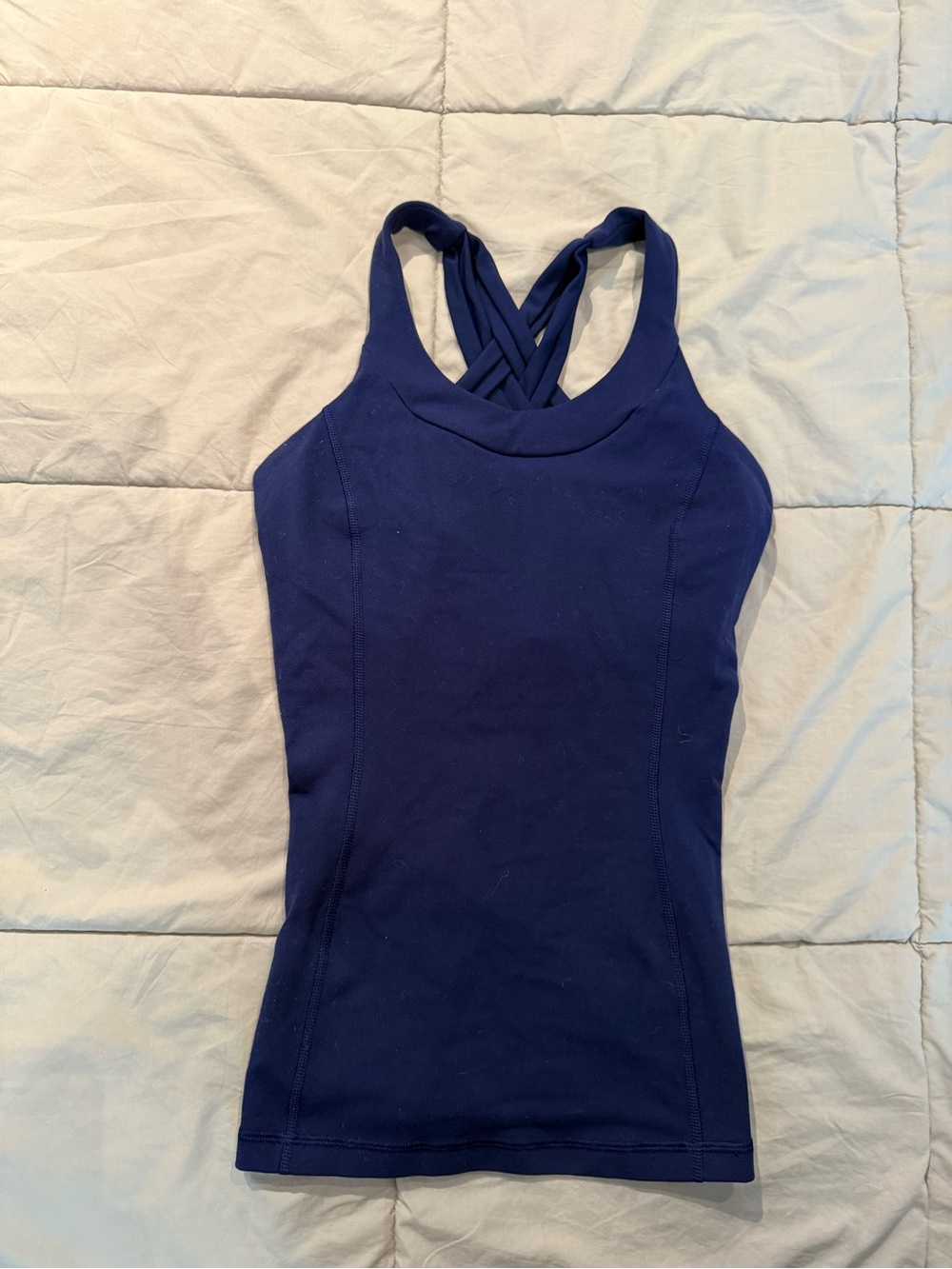 Women’s Lululemon Navy Crisscross Back Active Tank Top